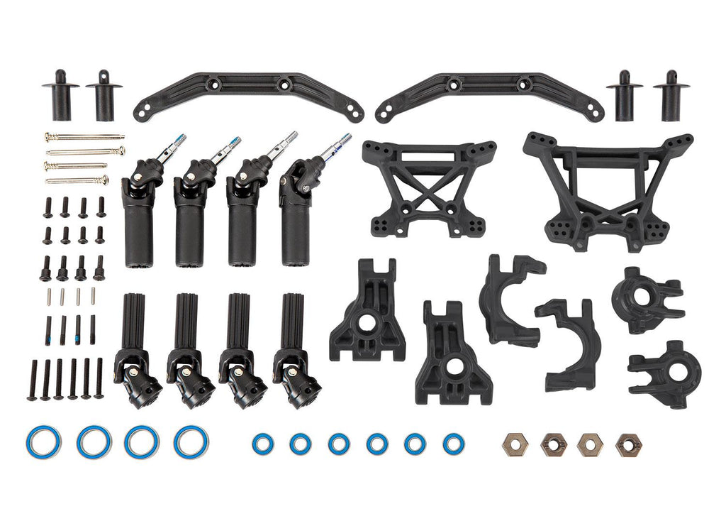 Traxxas TRX9080 - Outer Driveline & Suspension Upgrade Kit, extreme heavy duty, black