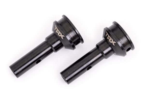 Traxxas TRX9553X - Stub axles, hardened steel (2) (for steel constant-velocity driveshafts) (fits Sledge)