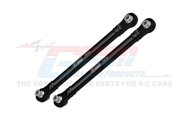 GPM TS162-BK - Aluminium Front Steering Toe Links voor Traxxas Maxx / Maxx Slash