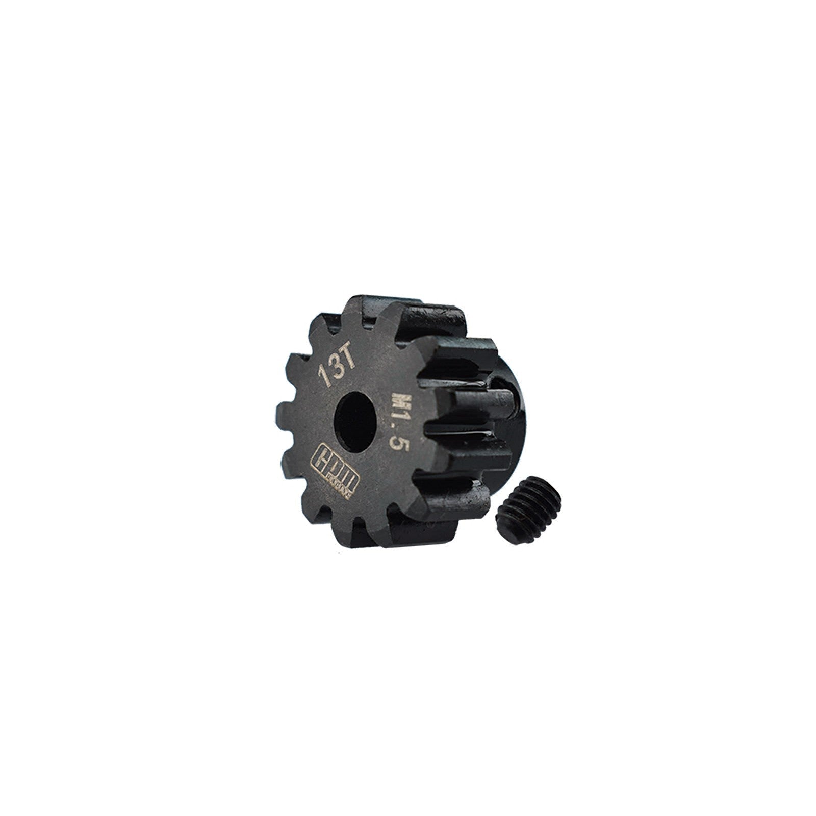 GPM TXM013TS-BK - MEDIUM CARBON STEEL MOTOR GEAR 13T FOR TRAXXAS 1/5 X-MAXX 6S 8S X-MONSTER BIGFOOT X-MONSTER CHASSIS 1/6 XRT 8S