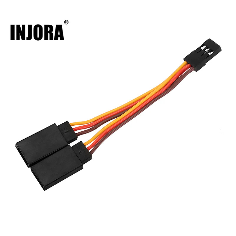 INJORA Tool-wire09 - 9cm 1 To 2 JR Plug Y Wire Cable Lights Servos Connector
