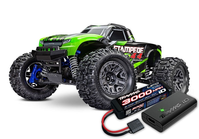 Traxxas Stampede 4X4 BL-2s Monster Truck - Groen Iincl accu & lader)