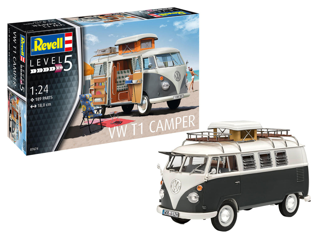 Revell 07674 - 1/24 Volkswagen T1 Camper