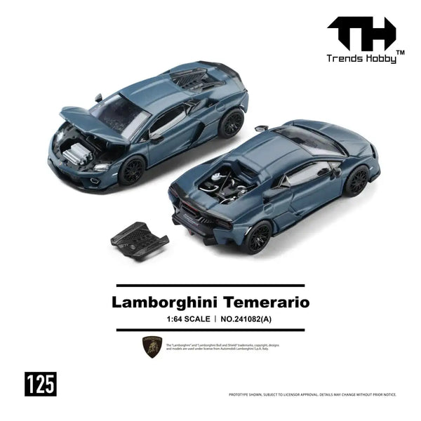 Trends Hobby 125 - Lamborghini Temerario, matt blauw