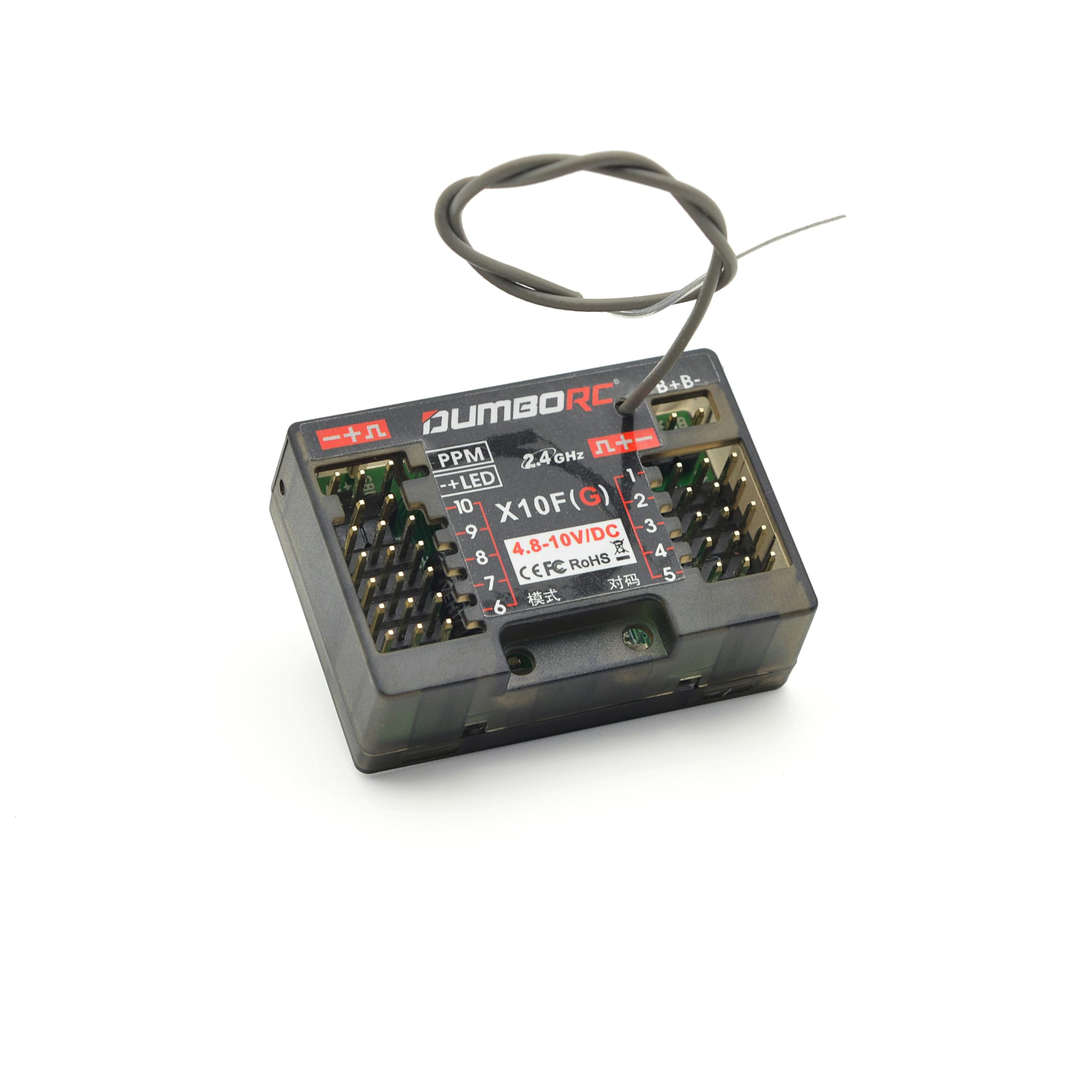 DumboRC 2.4ghz X10FG (Gyro) ontvanger
