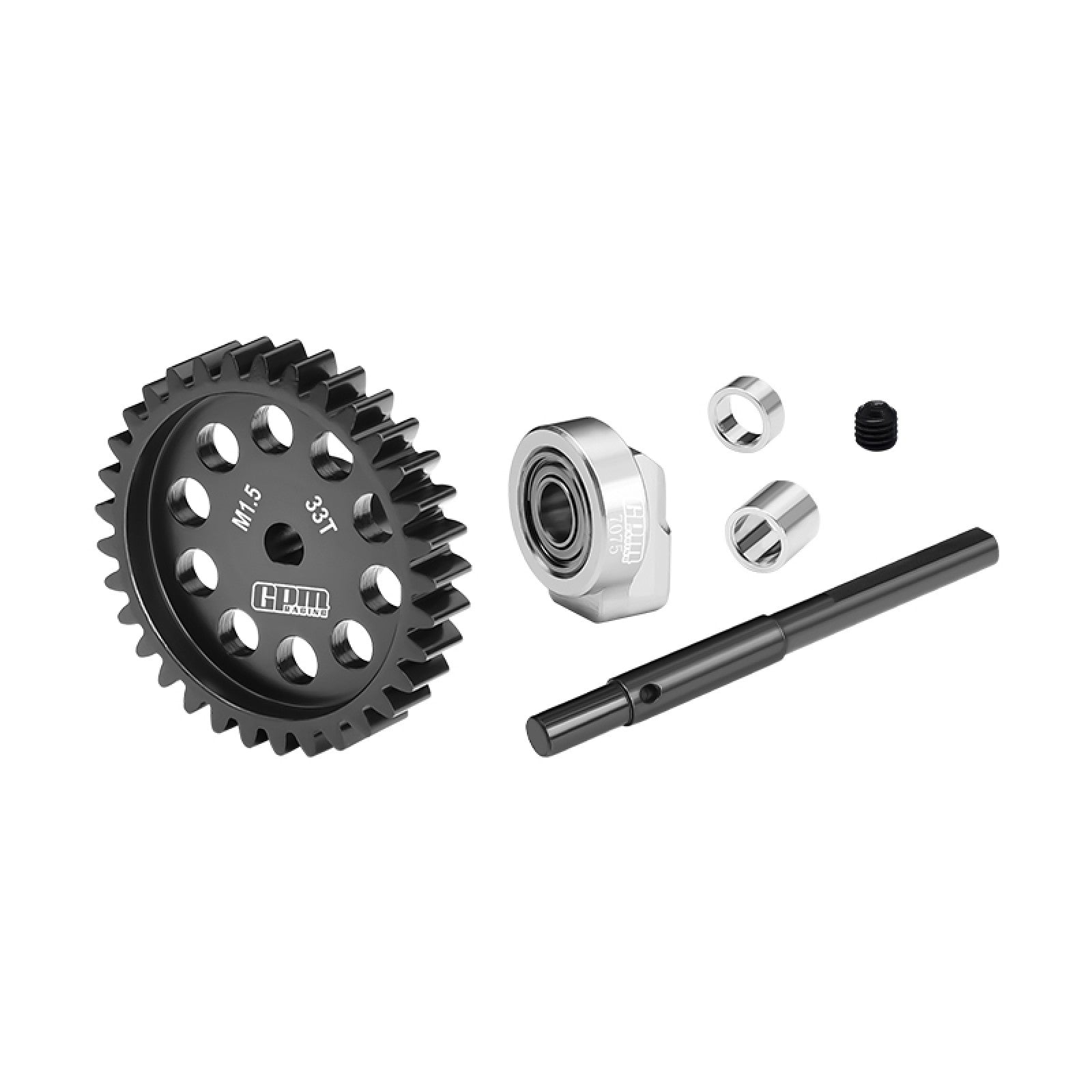 GPM XRT033TS-BK - 40Cr CARBON STEEL M1.5 SPUR GEAR 33T FOR TRAXXAS 1/6 XRT 8S 1/5 X-MAXX 6S 8S X-MONSTER BIGFOOT CHASSIS