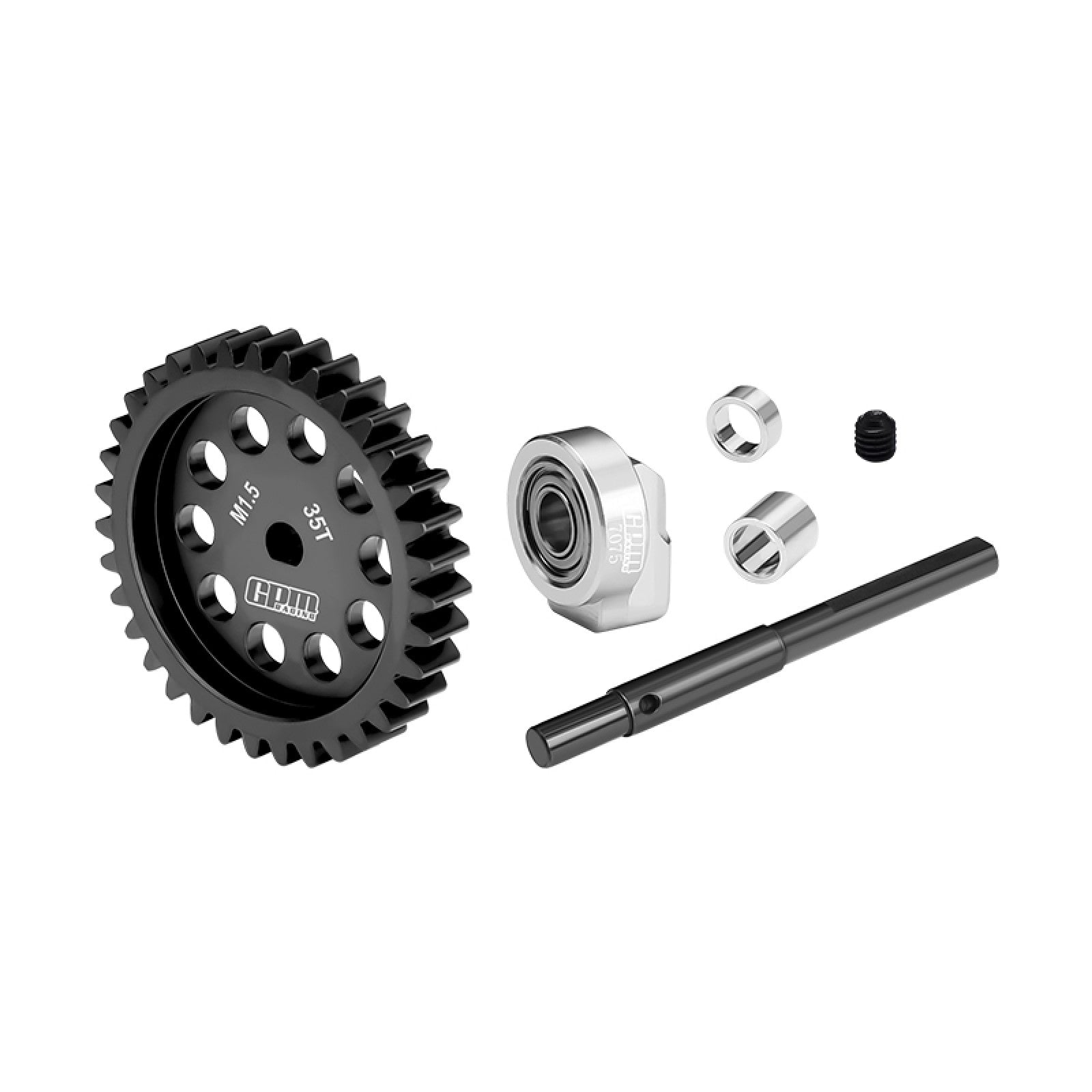 GPM XRT035TS-BK - 40Cr CARBON STEEL M1.5 SPUR GEAR 35T FOR TRAXXAS 1/6 XRT 8S 1/5 X-MAXX 6S 8S X-MONSTER BIGFOOT CHASSIS