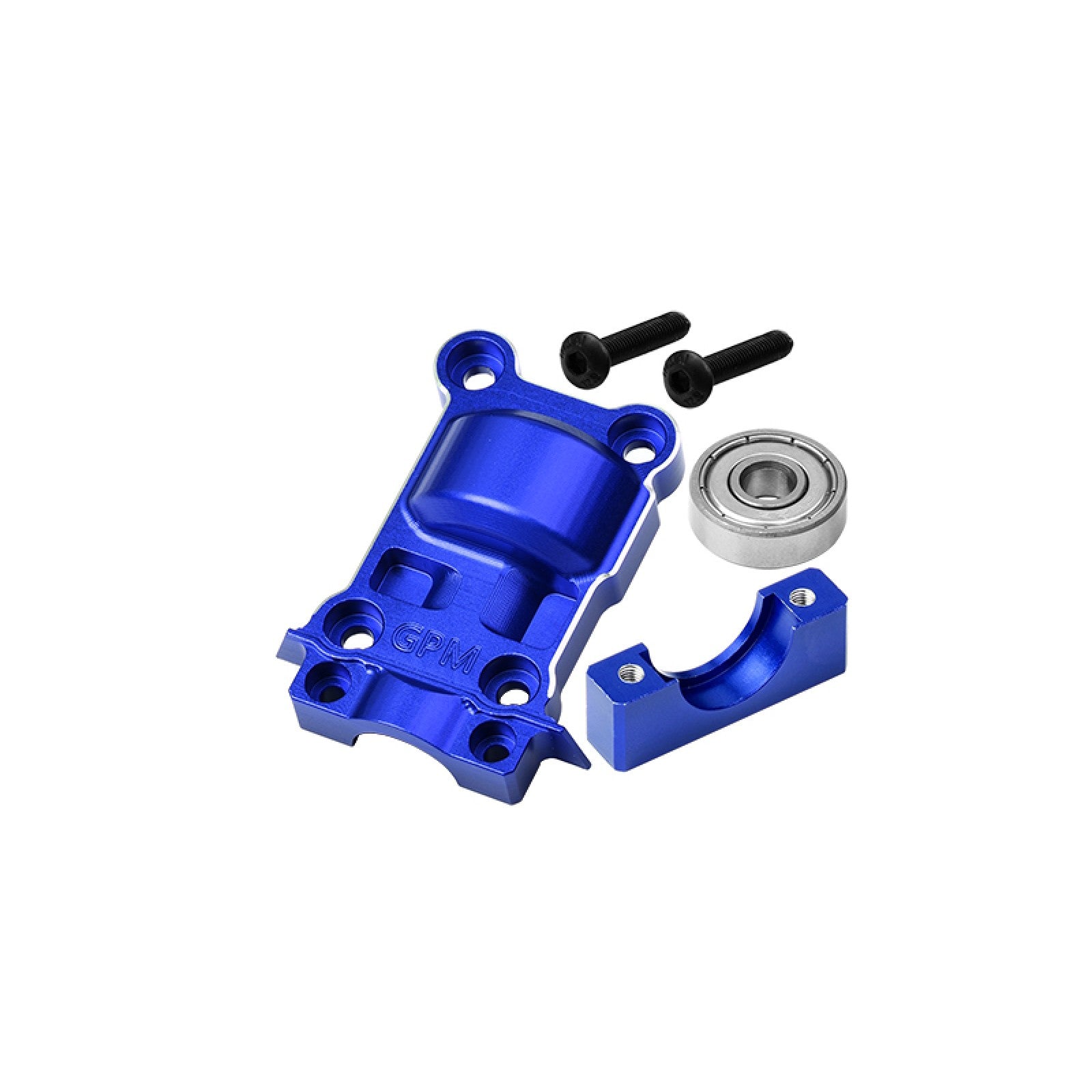 GPM XRT038MN-B - 7075 ALLOY REAR GEAR COVER FOR TRAXXAS 1/6 XRT 8S / X-MAXX - BLUE