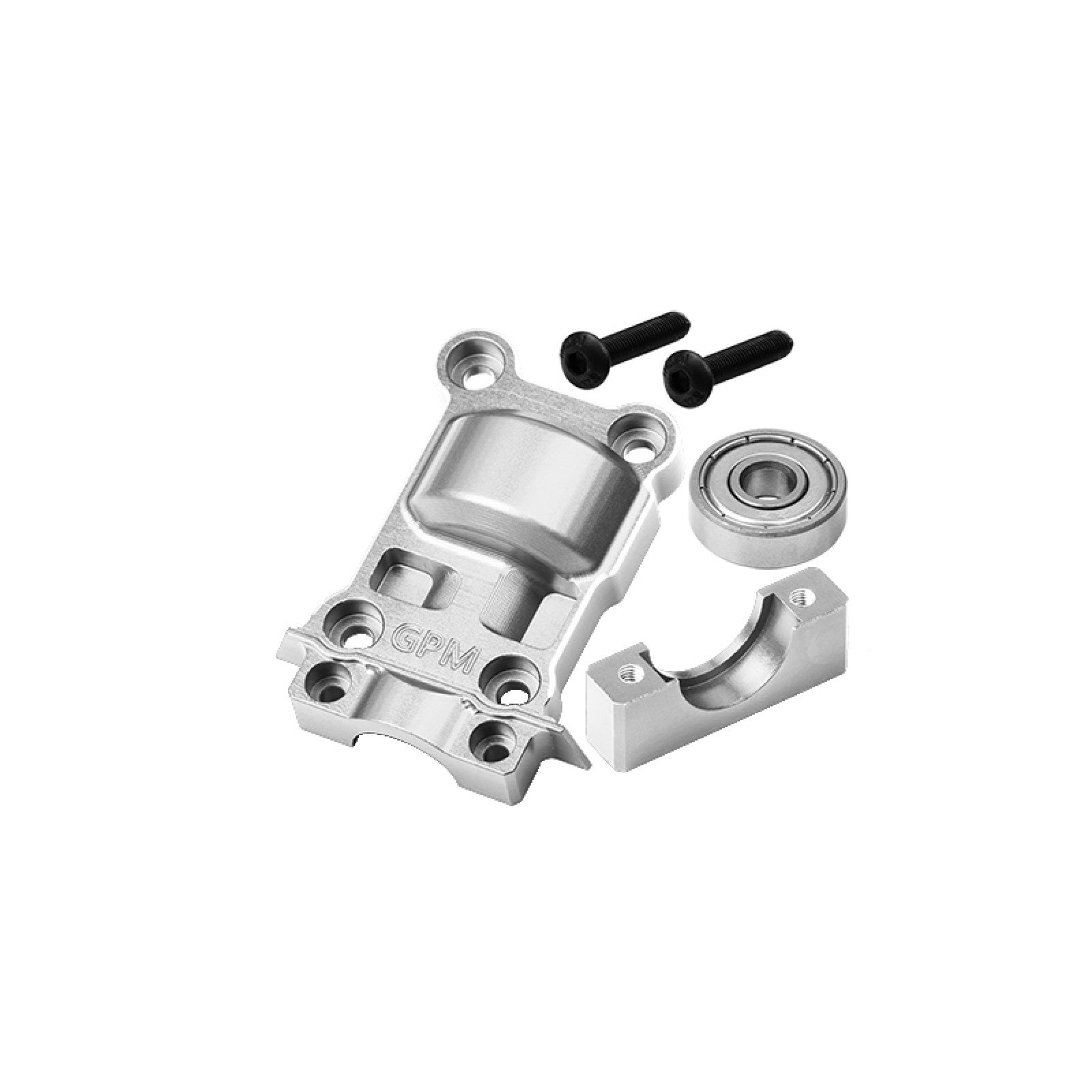 GPM XRT038MN-S - 7075 ALLOY REAR GEAR COVER FOR TRAXXAS 1/6 XRT 8S / X-MAXX - SILVER