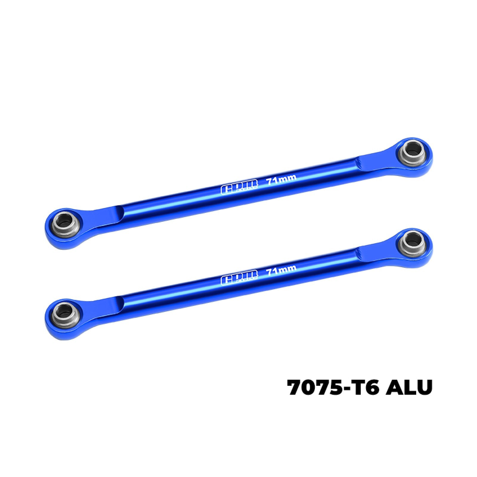 GPM XRTM162 - Aluminium Steering Toe Links For TRAXXAS Mini XRT - Blauw