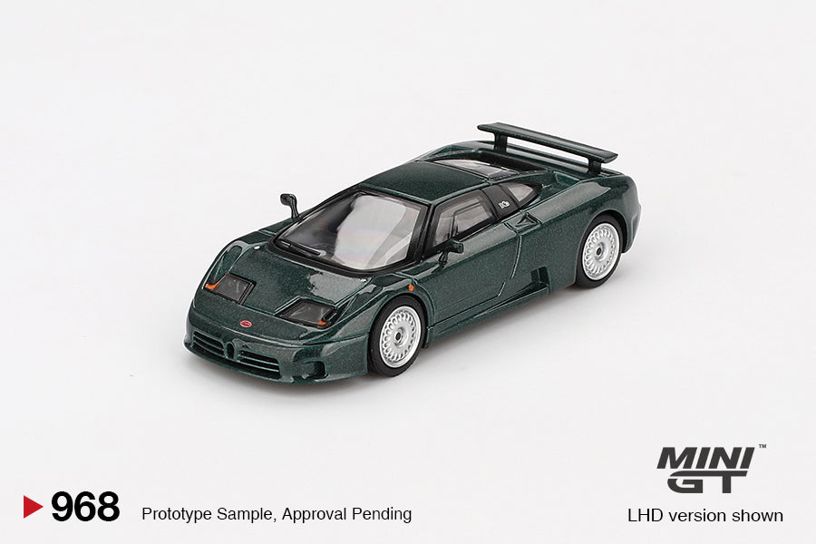 MINI GT 0968 - Bugatti EB110 GT Verde Scuro