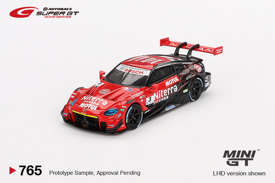 MINI GT 0765 - Nissan Z GT500 #3 "Niterra MOTUL Z" NDDP RACING 2023 SUPER GT SERIES (blister)