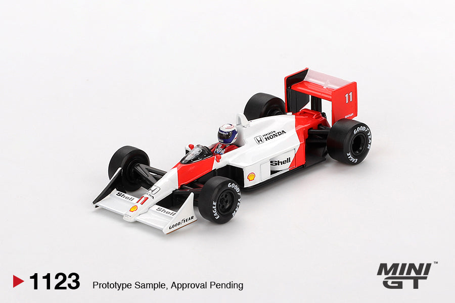 MINI GT 1123 - McLaren MP4/4 #11 Alain Prost 1988 Japanese Grand Prix 2nd Place