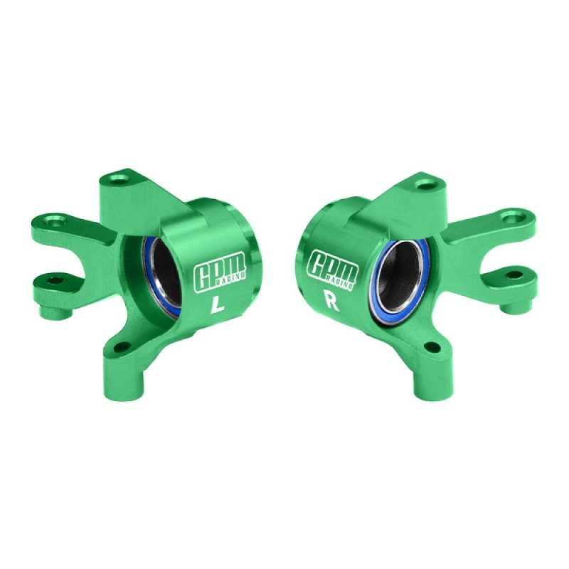 GPM TXMM021-G - TRAXXAS MINI MAXX MONSTER TRUCK 7075 Alloy Front Steering Blocks With Oversize Bearing