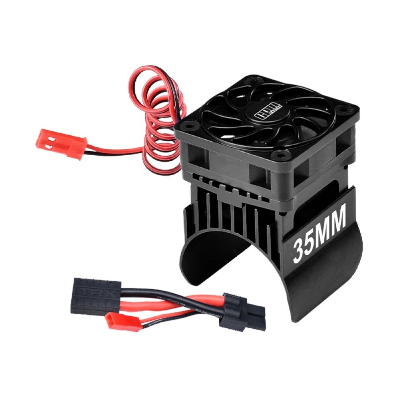 GPM TXMM018FAN-BK - TRAXXAS MINI MAXX MONSTER TRUCK 6061-T6 Alloy Cooling Fan With 35mm Motor Heat Sink