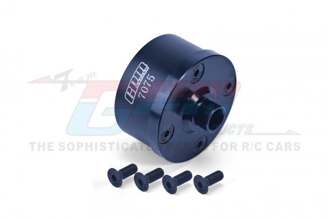 GPM MAJ011-BK - ARRMA 6S - Medium Carbon Steel+Aluminium 7075 Front/Middle/Rear Differential Case - BLACK