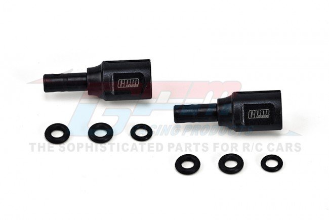 GPM MAJ039S-BK -ARRMA 6S - 4140 Medium Carbon Steel Front/Center/Rear Differential Outdrive