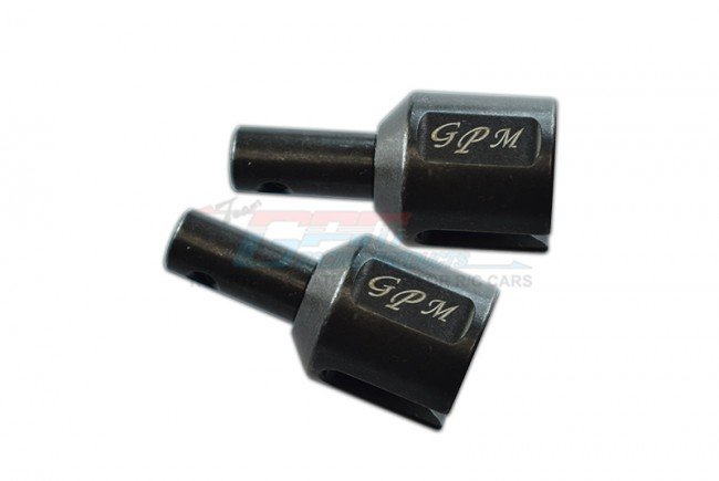 GPM SLE039S-BK - TRAXXAS SLEDGE Medium Carbon Steel Front/Rear Differential Outdrive - 2pc set