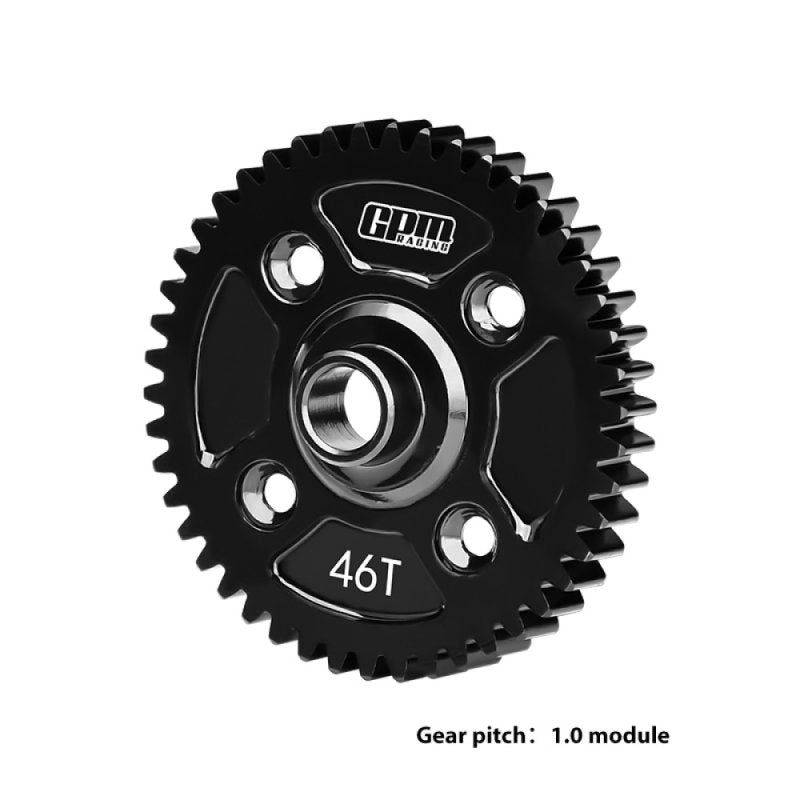 GPM SLE046TS - Carbon Steel Spur Gear 46T/M1.0 (Traxxas Sledge)