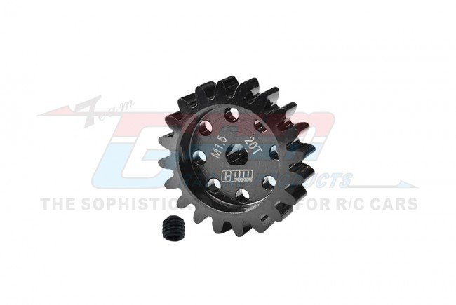 GPM TXM020TS - TRAXXAS X-MAXX / XRT 8S 40cr Steel Motor Gear 20T 1.5M