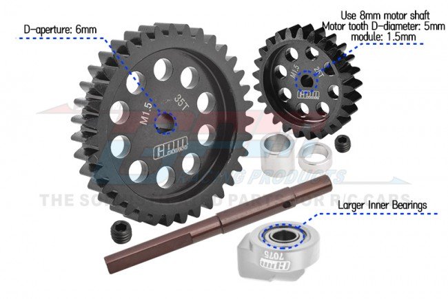 IRonManRc Traxxas MAXX V2 V1 46T Hardened Steel Spur Gear MOD-1 IRonManRc Traxxas MAXX V2 V1 46T Hardened Steel Spur Gear MOD-1