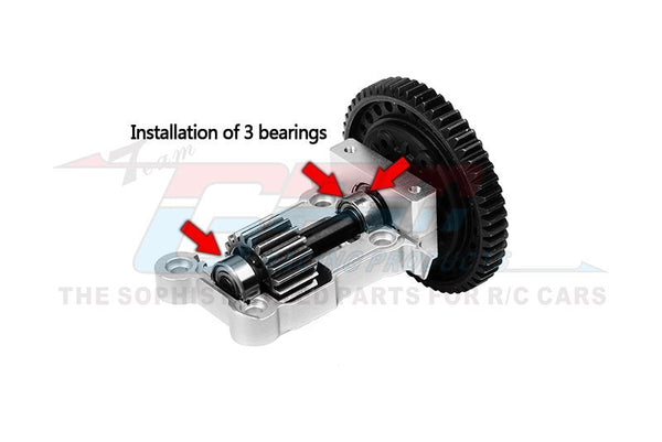 GPM XRT038MN-B - 7075 ALLOY REAR GEAR COVER FOR TRAXXAS 1/6 XRT 8S / X-MAXX - BLUE