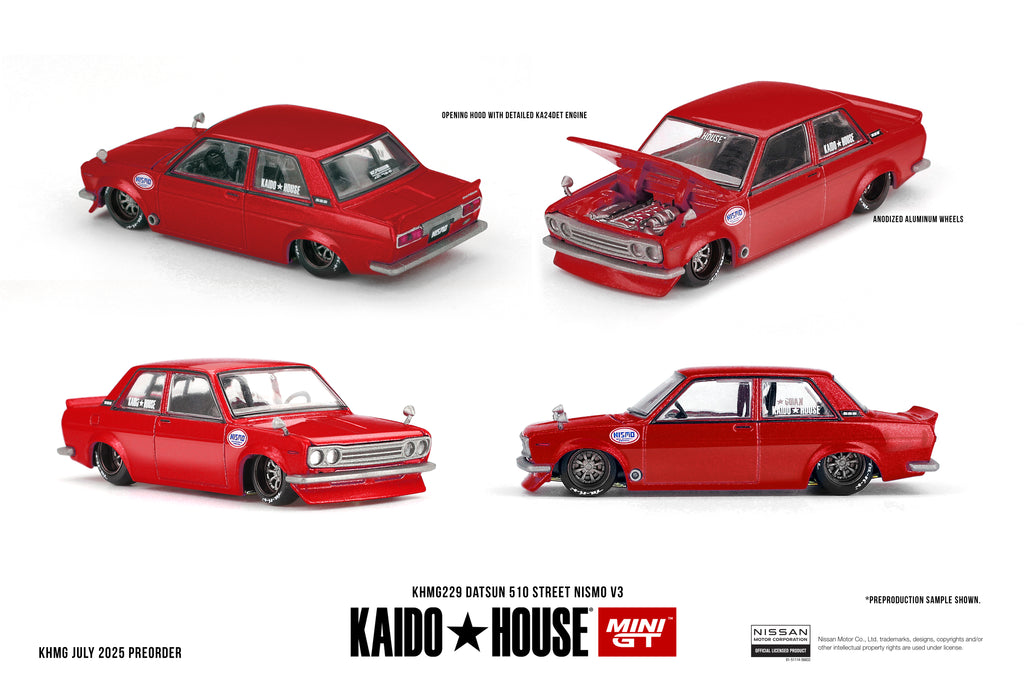 KAIDO HOUSE X MINI GT 0229 - DATSUN 510 STREET NISMO V3 1969