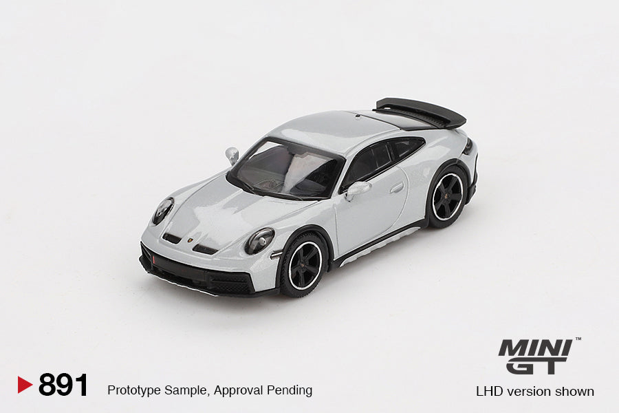 MINI GT 0891 - Porsche 911 Dakar Ice Gray Metallic