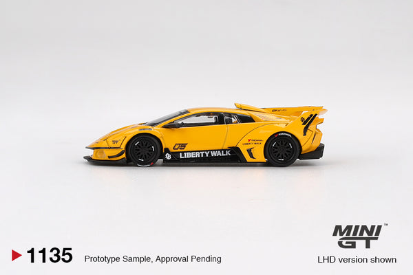 MINI GT 1135 - Lamborghini LB-Silhouette WORKS MURCIELAGO GT Evo Yellow