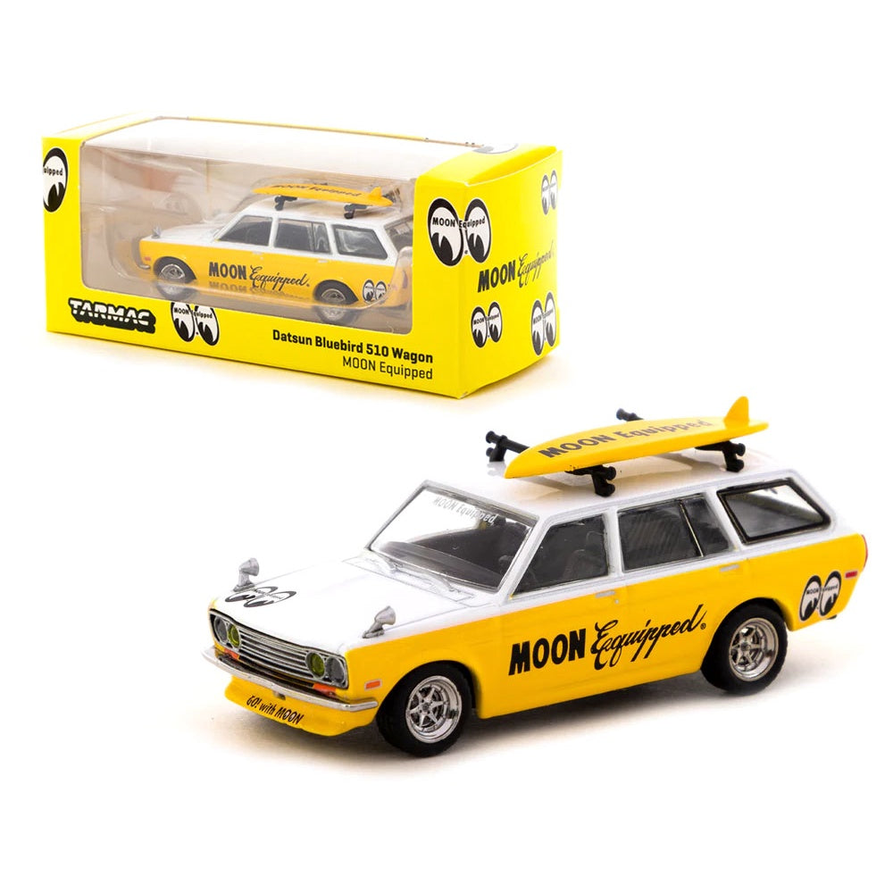 Tarmac Global 64 - Datsun Bluebird 510 Wagon Moon Equipped