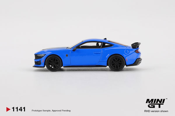 MINI GT 1141 - Ford Mustang Dark Horse 2024 Grabber Blue
