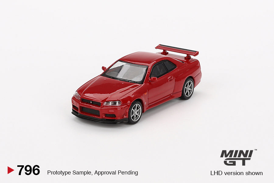 MINI GT 0796 - Nissan Skyline GT-R (R34) V-Spec Active Red
