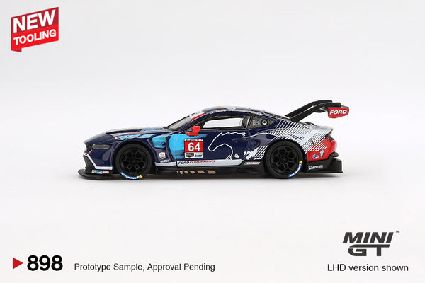 MINI GT 0898 - Ford Mustang GT3 #64 Ford Multimatic Motorsports 2024 IMSA Daytona 24 Hrs