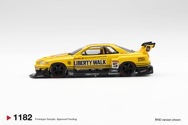 MINI GT 1182 - Nissan LB-ER34 Super Silhouette SKYLINE Sport Yellow