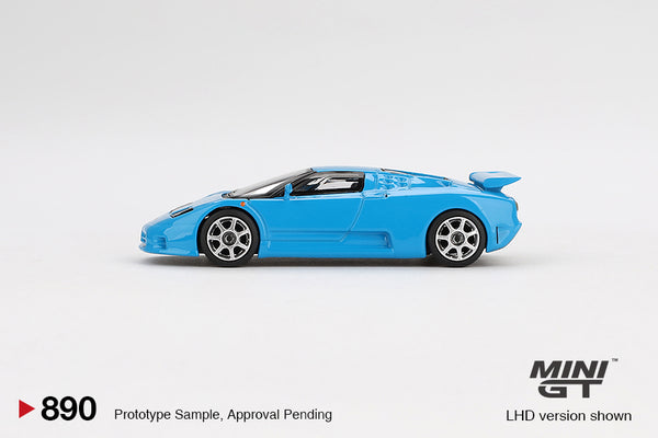 MINI GT 0890 - Bugatti EB110 Super Sport Blu Bugatti