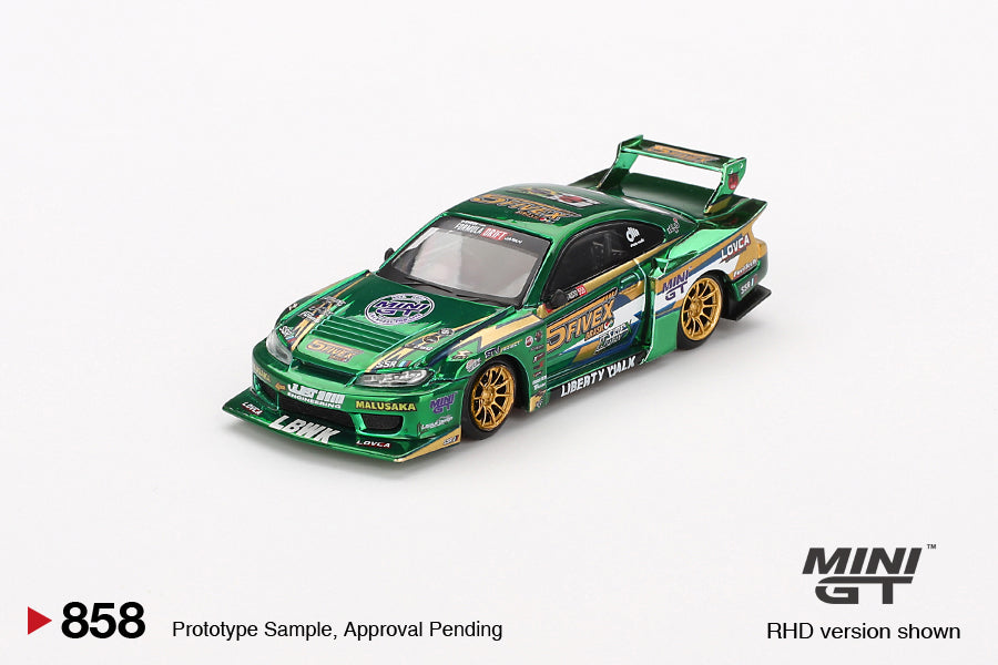 MINI GT 0858 - Nissan LB-Super Silhouette S15 SILVIA LBWK 2024 Fausto Racing