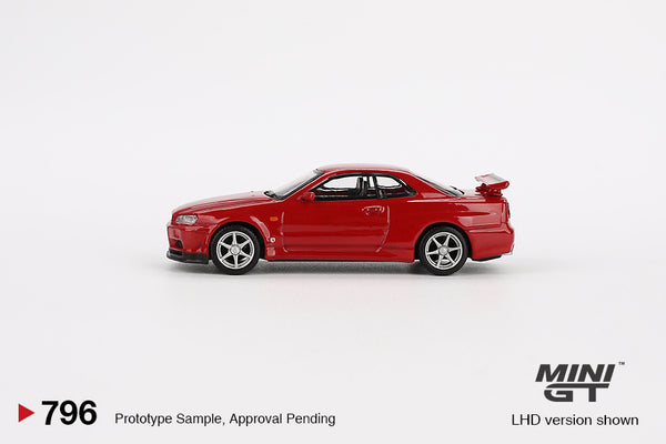 MINI GT 0796 - Nissan Skyline GT-R (R34) V-Spec Active Red