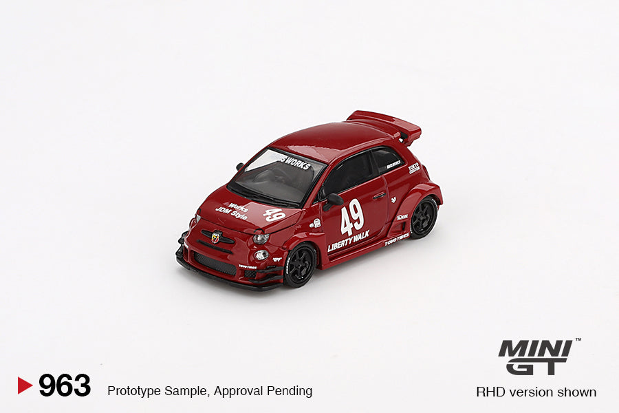 MINI GT 0963 - LB-WORKS x Abas Works ABARTH 595 Red
