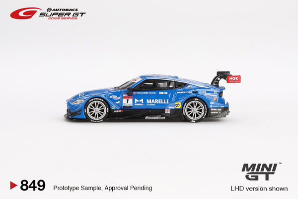 MINI GT 0849 - Nissan Z GT500 #1 MARELLI IMPUL Z TEAM IMPUL 2023 SUPER GT SERIES (blister)