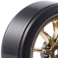 Fastrax 1/10th Street Wheel/ Drift Tyres 10-Spoke Gold (4st)