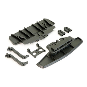 FTX10558 - EVO30 FRONT AND REAR BUMPER + BODY POSTS