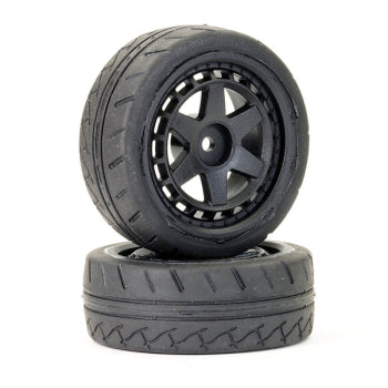 FTX10570 - FTX STINGER FRONT 26MM RUBBER WHEEL/TYRES (PR)