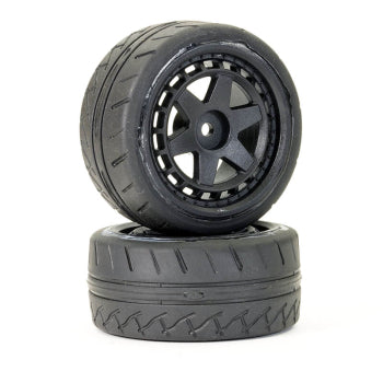 FTX10571 - FTX STINGER REAR 32MM RUBBER WHEEL/TYRES (PR)