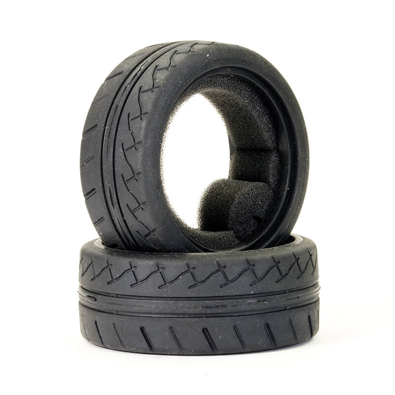 FTX10575 - FTX STINGER/EVO30 FRONT 26MM RUBBER TYRE W/INSERTS (PR)