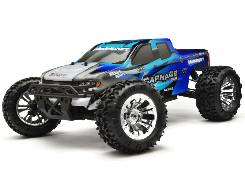 FTX Carnage 2.0 4WD 1/10 Brushed Truck RTR - Blauw