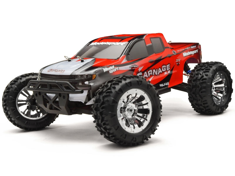FTX Carnage 2.0 4WD 1/10 Brushed Truck RTR - Rood