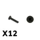 FTX9748 - FTX TRACER PAN HEAD SELF TAPPING SCREWS PBHO2*8MM