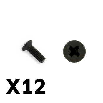 FTX9750 - FTX TRACER COUNTERSUNK SCREWS KM2.5*8MM