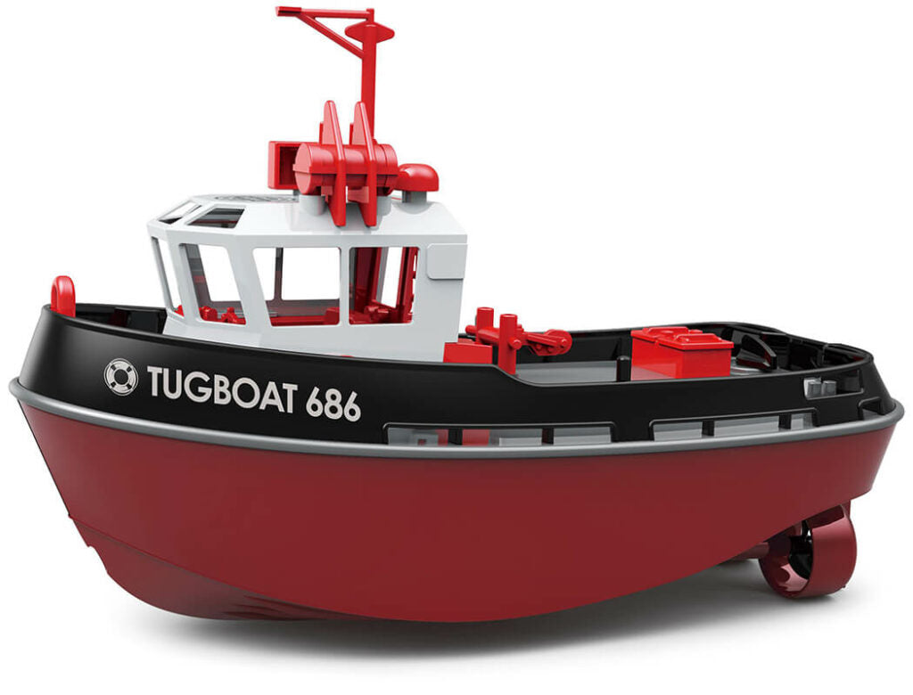 Heng Long 1/72 Tugboat 686 230mm RTR Zwart
