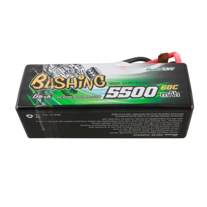 Gens Ace G-Tech Bashing Series 5500mAh 14.8V 4S1P 60C-120C Hard Case Lipo Batterij - XT90